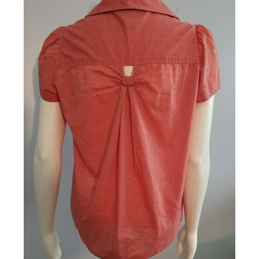 Marc Jacob Coral Button-Down Top Sz 6 - image 3